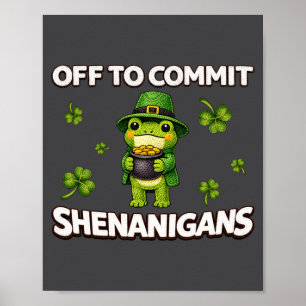Naar Off Commit Streken Tovenaar Kikker Poster