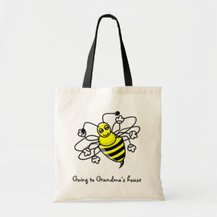 Naar oma's House Canvas tas