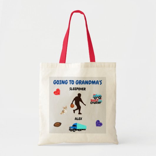 Naar oma's leuke Canvas tas. Tote Bag (Voorkant)