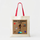 Naar oma's leuke Canvas tas. Tote Bag (Voorkant)
