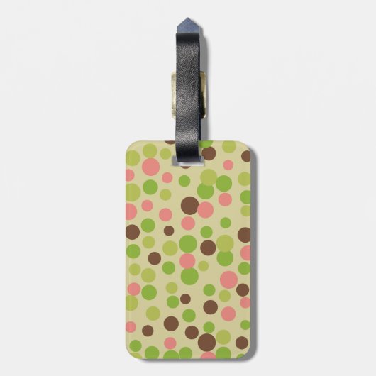 Naar oma's roze Bagagelabel (Achterkant verticaal)