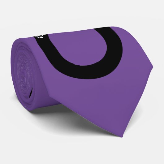 Naar oneindig en verder penseelstreek DIY KLEUR Stropdas (Opgerold)