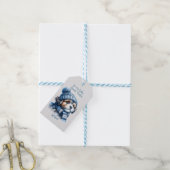 Naar onze baby Grand Puppy Kerst Cadeaulabel (Met Touw)