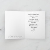 Naar onze predikant bedankkaart (Binnen)