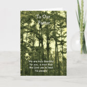 Naar onze predikant bedankkaart (Voorkant)