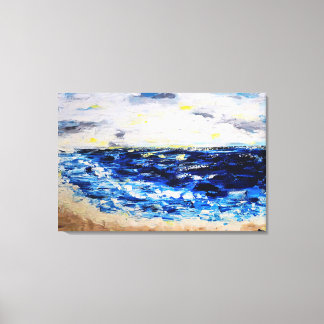 Naar open zee | Abstract zeegezicht Canvas Afdruk