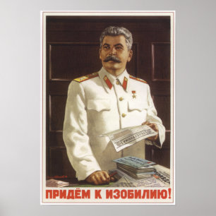 Naar overvloed poster