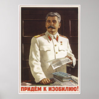 Naar overvloed poster