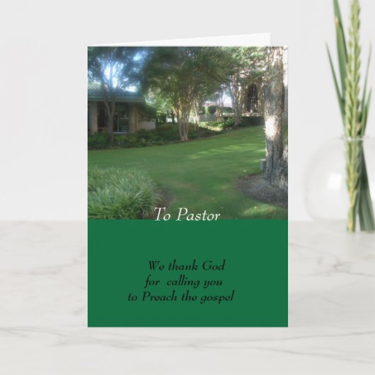 Naar predikant kaart (Voorkant)