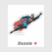 Naar rechts vliegen - Comic Sticker (Vel)