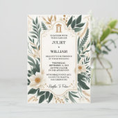 Naar Retro 70s 80s Fast Bold Boho Courthouse Bruil Kaart (Staand voorkant)