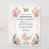 Naar Roos Boho Gold Mom Chic Spring Baby Meisje Do Kaart (Voorkant)