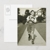 Naar school gaan briefkaart (Voorkant / Achterkant)