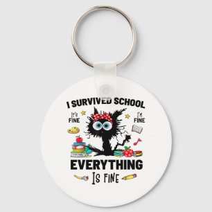 Naar school Gelukkige eerste dag van school het is Sleutelhanger