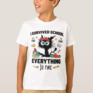 Naar school Gelukkige eerste dag van school het is T-shirt
