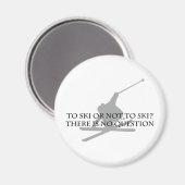 Naar Ski of niet naar Ski Magneet (Voorkant / Achterkant)