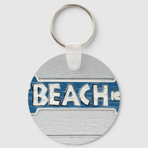 Naar strand sleutelhanger