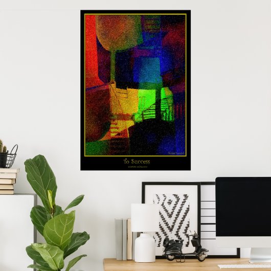 Naar succes poster (Thuiskantoor)