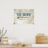 Naar Surf Poster (Keuken)