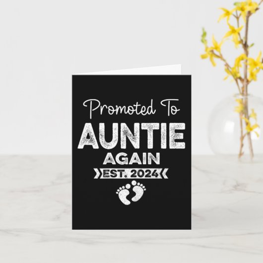 Naar tante weer EST 2024 Zwangerschap Aankondiging (Gele Bloem)