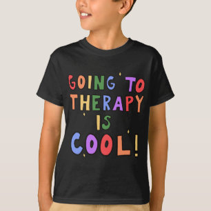 Naar therapie is cool geestelijke gezondheid schoo t-shirt