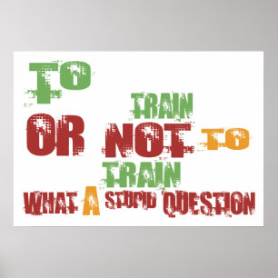 Naar trein poster