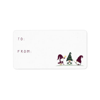 Naar/van cadeaulabels: label voor Kute Cottcore-gn