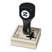 Naar Van Kerstboom Geschenk Label Stempel (Stempel)