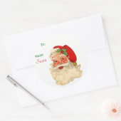 Naar van Santa Claus Face Label (Envelop)