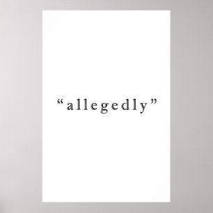 Naar verluidt poster