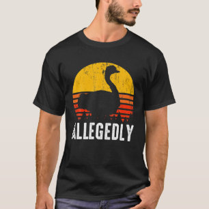 Naar verluidt zonder recht op vogels diersoort R T-shirt