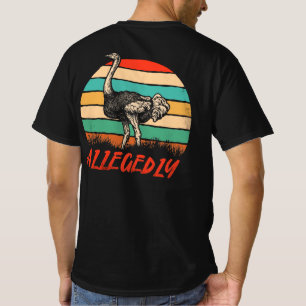 Naar verluidt zou de  Retro Funny Ostrich van Ostr T-shirt