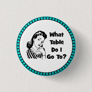 Naar welke tafel ga ik? ronde button 3,2 cm