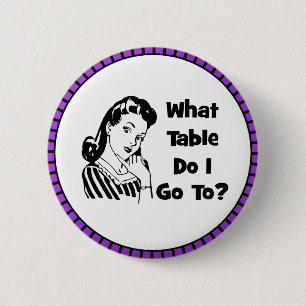 Naar welke tafel ga ik? ronde button 5,7 cm