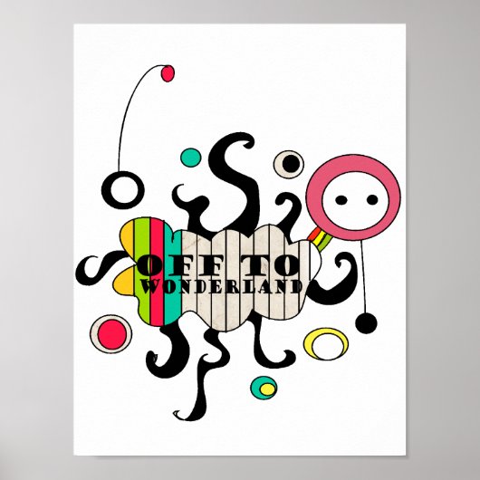 naar wonderland - afdruk poster (Voorkant)