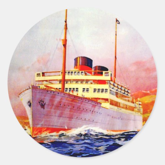 Naar Zuid-Afrika in 17 dagen Ronde Sticker (Voorkant)