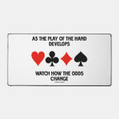 Naarmate het spel van de hand zich ontwikkelt, kij bureaumat (Voorkant)