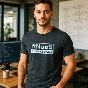 NaaS Nee als een Service tech humor Tri-Blend Shirt