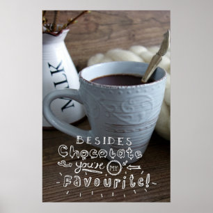 Naast chocolade poster