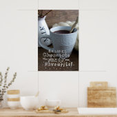 Naast chocolade poster (Keuken)