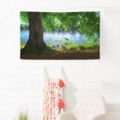 Naast de stilstaande waterbanner spandoek (Insitu)