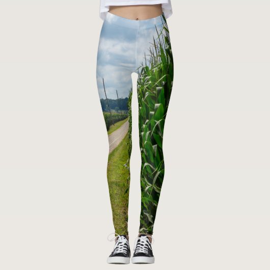 Naast een kornveld leggings (Voorkant)