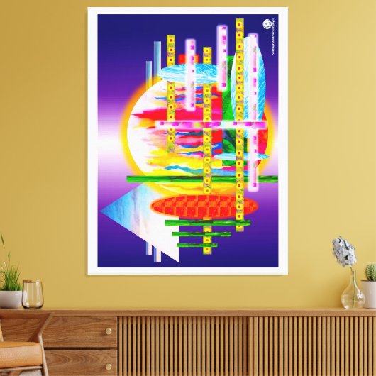 naast elkaar geplaatst canvas afdruk (Insitu (Woonkamer))