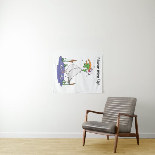 N'Abandonne Jamais ! Tenture (En situation (horizontale))