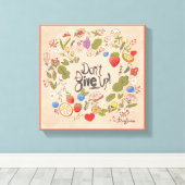 N'abandonne pas ! Mur de toile étirée 11x11 (Insitu (Plancher de Bois))