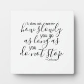 N'abandonnez jamais la plaque (Devant)