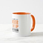 N'abandonnez jamais la tasse (Devant droit)