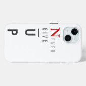 N'abandonnez jamais le coque iphone (Verso (horizontal))