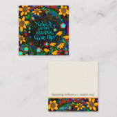 N'abandonnez jamais les cartes d'intégrité (Devant / Derrière)