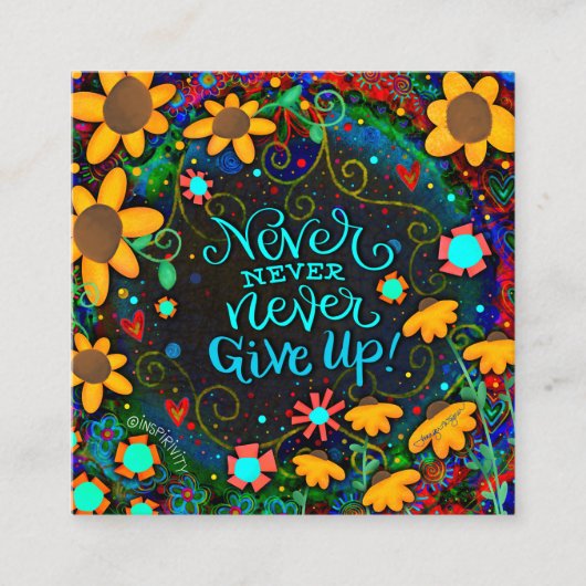 N'abandonnez jamais les cartes d'intégrité (Devant)